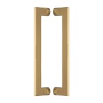 M Marcus Heritage Brass Back to Back Door Pull Handle Apollo Design 307mm length